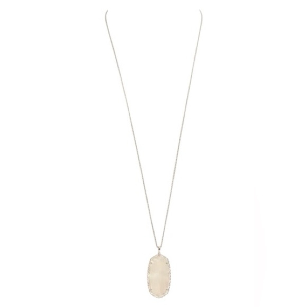 Vintage Kendra Scott Reid Macrame 14K Gold Mother of Pearl Necklace